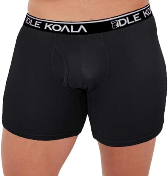 Мужское бамбуковое нижнее белье трусы-боксеры гибкий пояс упаковка 3-12 шт. черное темно-серое - Изображение 3 из 4