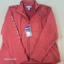 Ariat Tek Full Zip Softshell Jacket Womens XXL Red Embroidered Logo New With Tag