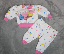 Vintage Baby Sesame Street Cookie Monster Big Bird Sweatshirt Sweats 6 Mo