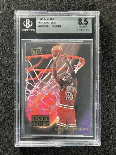 1993-94 Fleer Ultra Inside/Outside Michael Jordan #4 Bulls BGS 8.5 NM-MT+