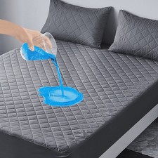100 Waterproof Mattress Protector Mattress Pad Quilted Mattress Cover USA Sizes