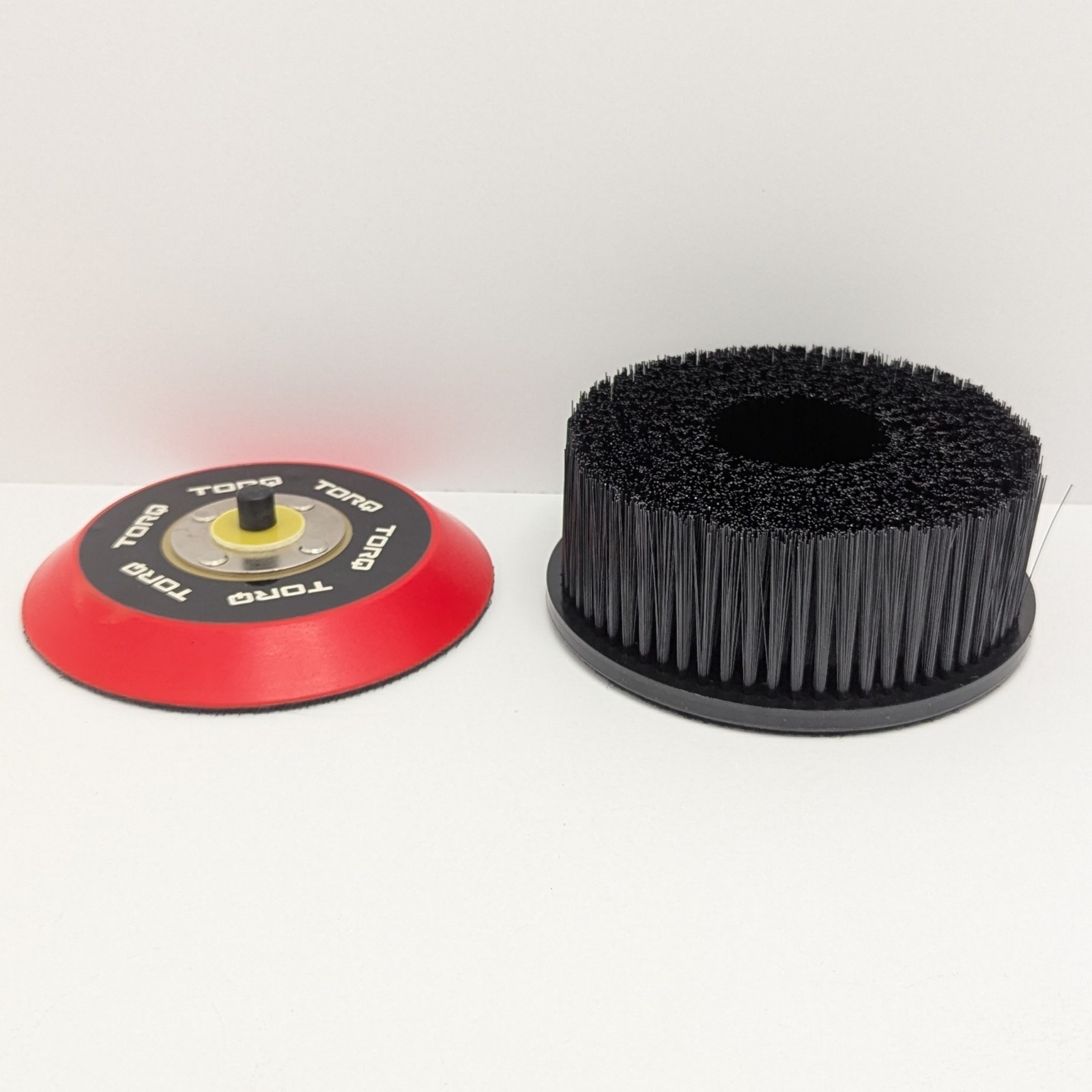Chemical Guys TORQ R5 5" Backing Plate + Upholstery Brush DA Polisher Set New