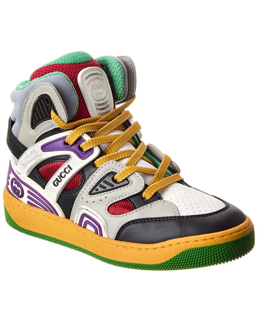 Gucci Basket Leather - Mesh Sneaker Black 29 70290₽