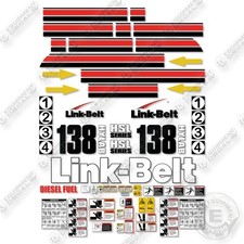 Fits Link-Belt 138 HSL HYLAB Decal Kit Crane - 7 YEAR OUTDOOR 3M VINYL!