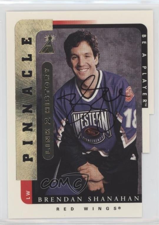 1996 Pinnacle Be A Player Link 2 History Brendan Shanahan #LTH-3B Auto HOF je2