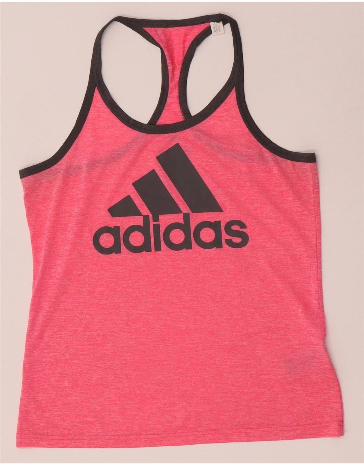 Adidas Womens Climacool Graphic Vest Top UK 12/14 Medium Pink Polyester AA02
