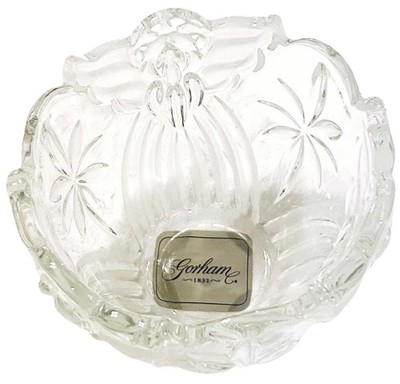 Christmas Cottage Core MCM Gorham Crystal Angels of Peace Votive Frosted Germany