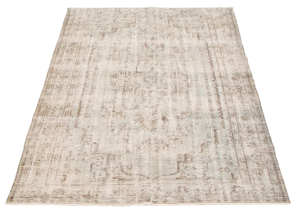 Alfombra tradicional vintage anudada a mano de 5'3" x 8'6" alfombra de lana oriental Foto 3 de 4