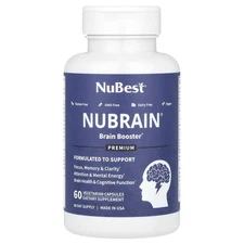 Nubrain, Brain Booster, 60 Vegetarian Capsules
