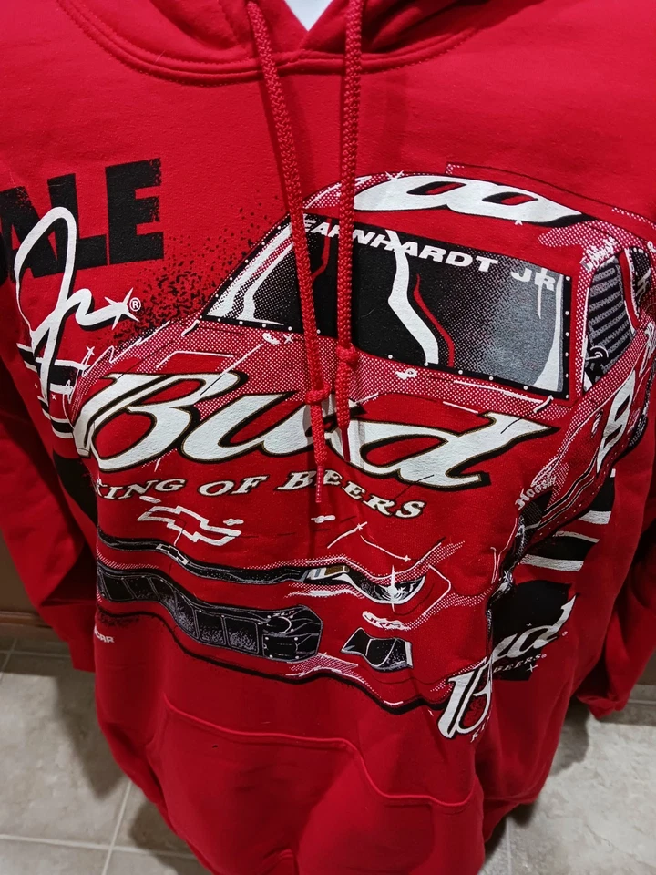 Camisa con Capucha JR Motorsports Grande Dale Earnhardt Jr Budweiser #8 Late Mdl NASCAR Foto 2 de 4