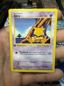 Abra 1st edition ケーシィ 英語版 初版 Abra 1st edition ケーシィ 英語版 初版 PSA 6 Abra 1st Edition Base