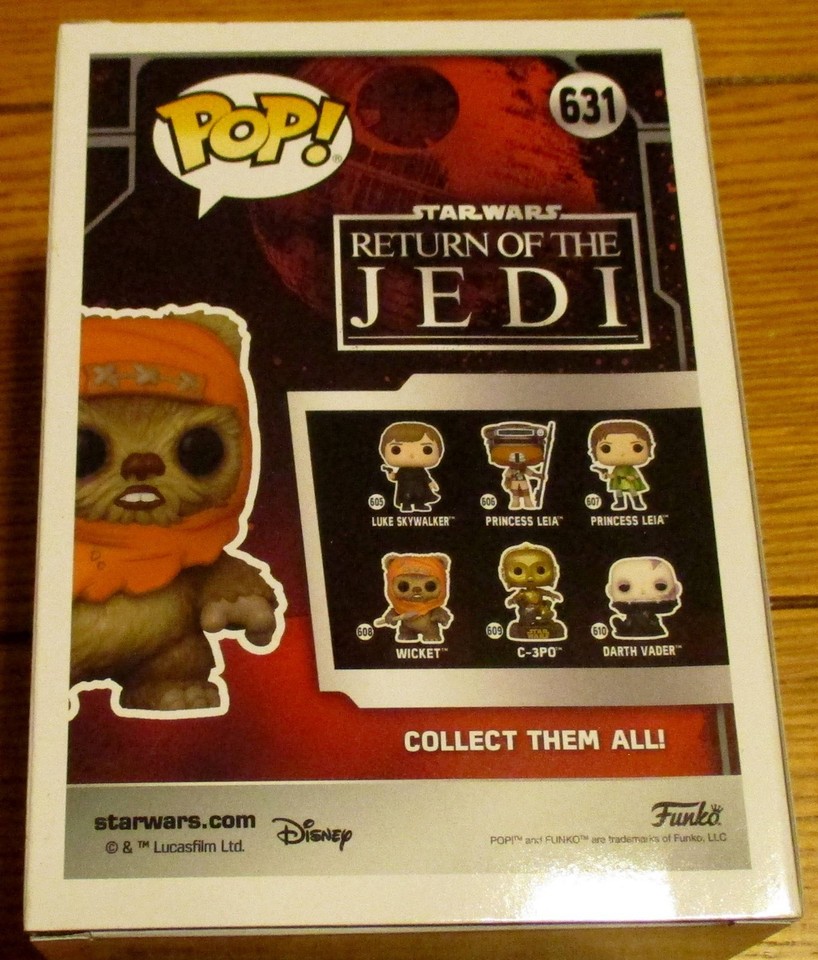 Star Wars Funko Pop Lot (10 Dif.) W/Luke + Darth Vader + Bobba Fett ...