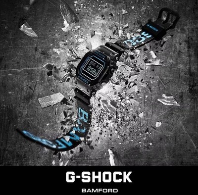 G-Shock BAMFORD x Casio GM-5600BWD-1JR Quartz Watch Black Resin