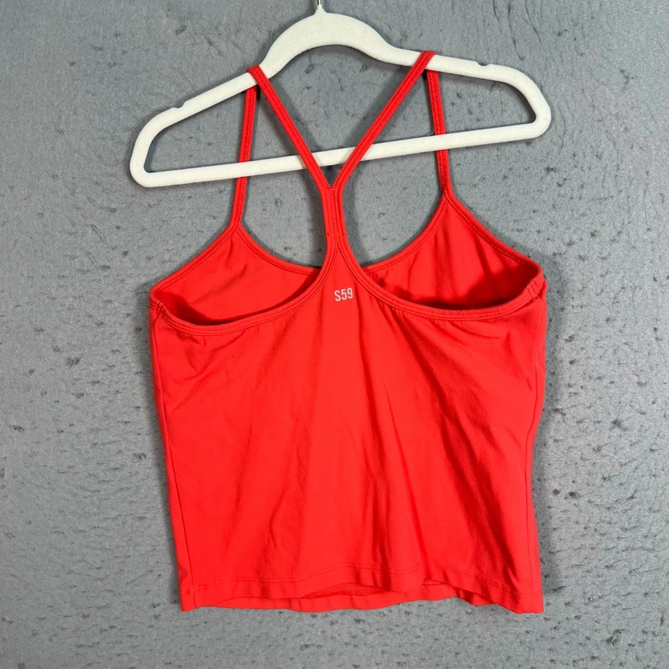 Splits59 Rojo Escarlata Pequeño Espalda Corredora Tanque y Cintura Alta Leggings Conjunto Ropa Activa Foto 3 de 4