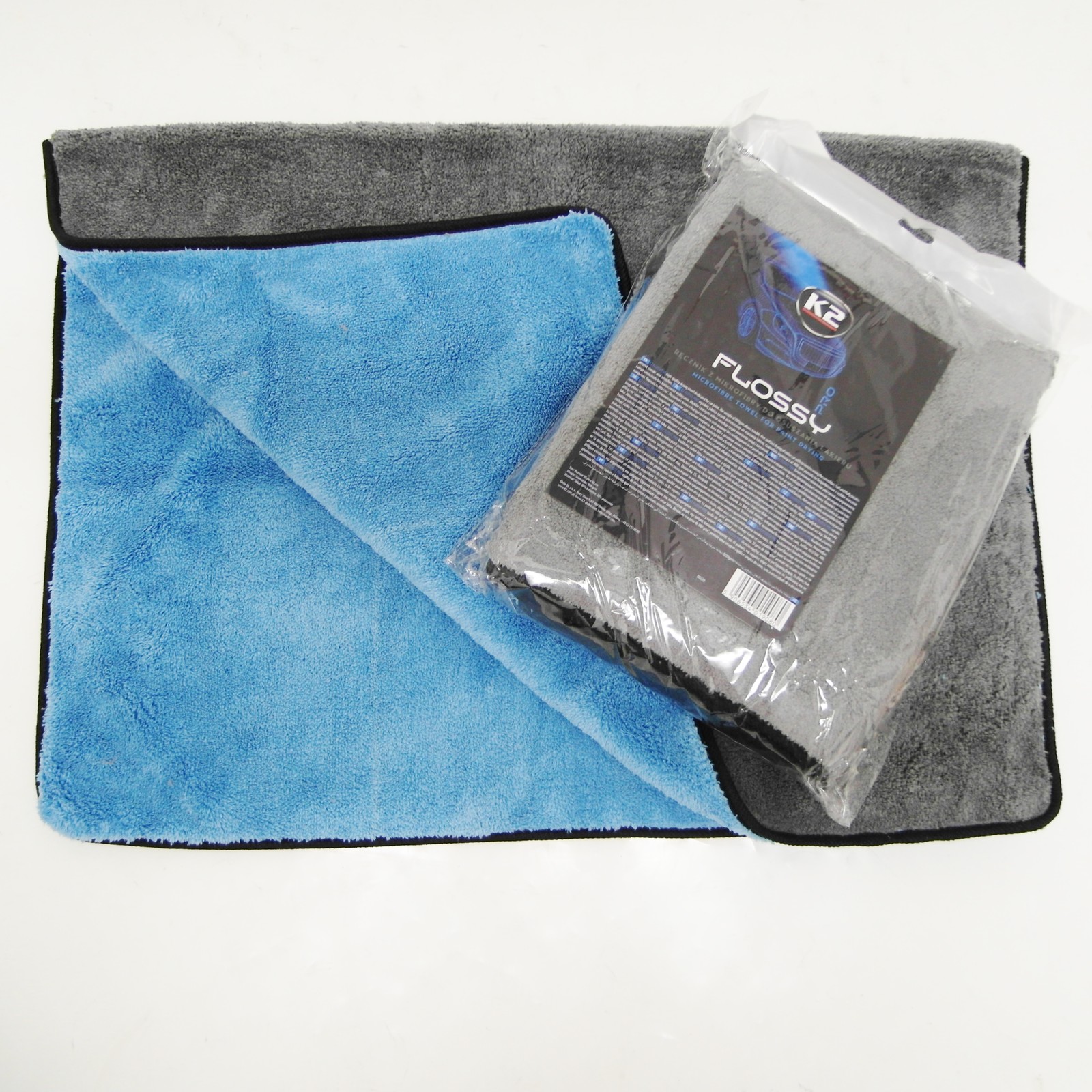 K2 Microfiber Cloth FLOSSY Blue 60X90Cm D0220 Cleaning Cloth 800GSM Drying Cloth