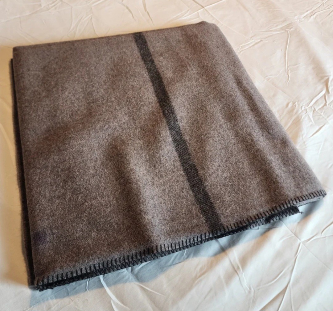 RARE VINTAGE MILITARY WOOL BLANKET 1951-55 NEW