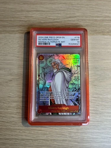 Silvers Rayleigh OP08-118 Manga PSA 10 2024 Two Legends One Piece TCG