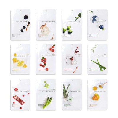 Gesichtstuchmasken, Hautpflege, Sheet Masken, hypoallergen, empfindliche Haut...