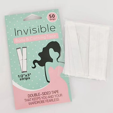 50 pcs Double Sided Body Tape Fashion Toupee Lingerie Dress wig or scarfs strips