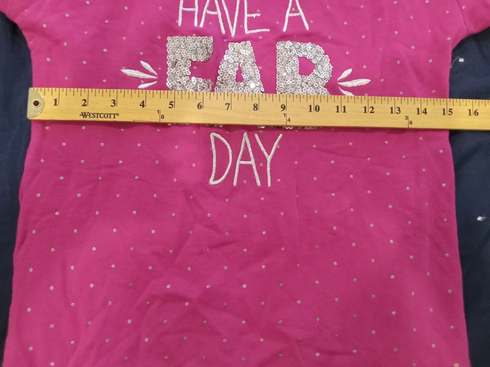 Sudadera Gymboree Niña Talla Grande 10-12 Rosa Manga Larga Ten un Fab Day Foto 3 de 4