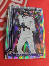 2025 Topps Chrome - Rashad Bateman RayWave Refractor parallel Variation Ravens