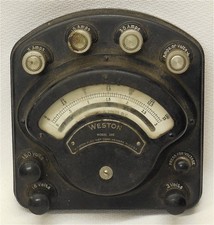 Weston I-50 Model 280 Volt Amp Meter Signal Corps U.S. Army Tobyhanna Depot