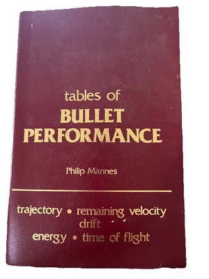 Tables of Bullet Performance Phillip Mannes 1980