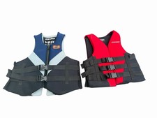 2 Stearns Adult Life Jackets V-Flex XL  S/M Universal PFD Vests Boating  
