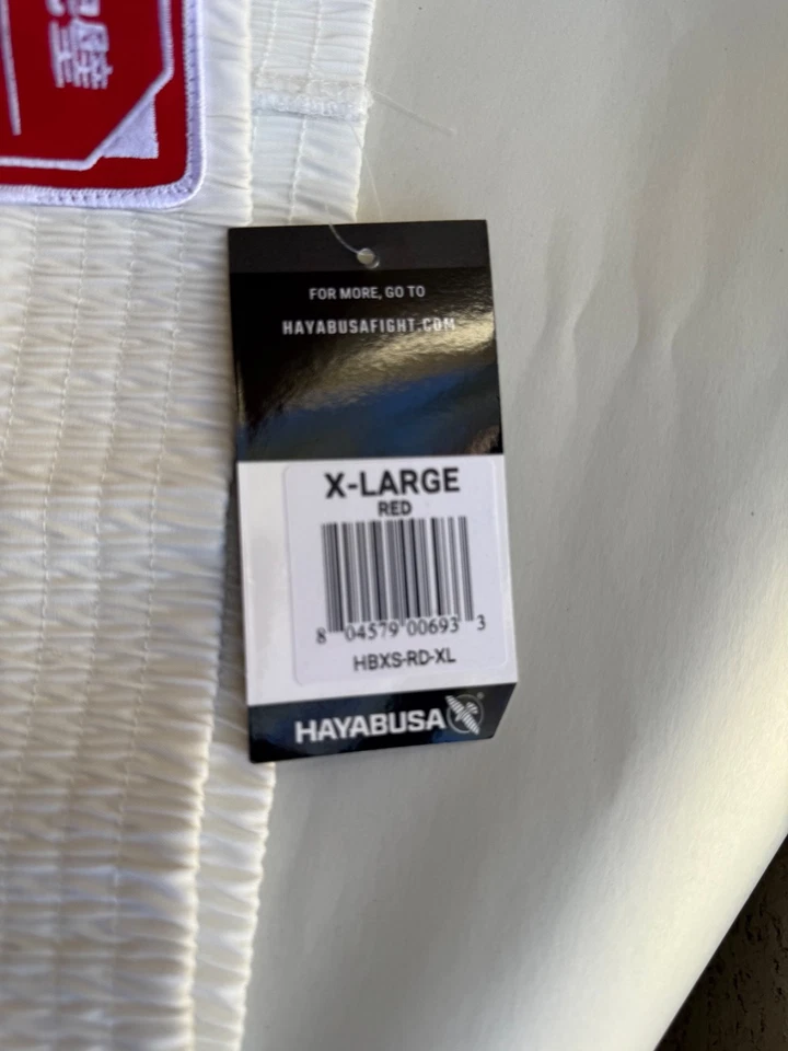 Pantalones Cortos de Lucha Hayabusa BOXING Para Hombre ROJO SATINADO PRO NUEVOS CON ETIQUETAS XL 36 A 38 Foto 4 de 4