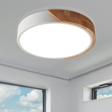 Flush Mount Ceiling Light, 12 inch LED Ceiling Light Fixture, Matte White wit...