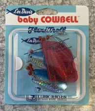 Les Davis Luhr Jensen Baby Cowbell Troll Blue Reflex