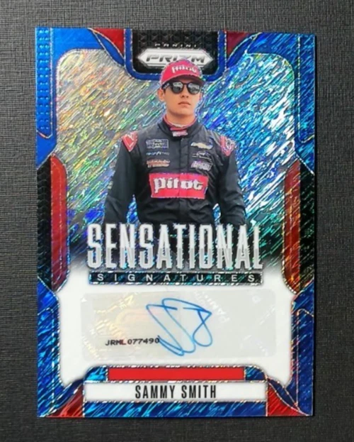 2025 Prizm Racing Sammy Smith FOTL Blue Shimmer Auto 1/4 SS-SSM 1st Off the Line
