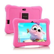 7 inch Kids Tablet, Quad Core Android 10, 16GB ROM, WiFi, Light Pink