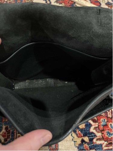 Autentica borsa stazione a tracolla Coach nera tutta pelle vintage made in USA - Foto 11 di 13