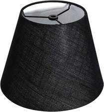 TOOTOO STAR Barrel Black Small Lamp Shade for Table Floor Lamps black