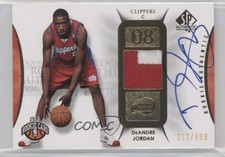 2008 SP Authentic Rookie Authentics 212/499 DeAndre Jordan #121 Patch Auto 5l1
