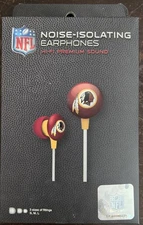 iHip Noise Isolating Earphones Washington Redskins  NIB 