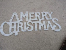 Vintage Merry Christmas Rope Light Clip On Frame Tree Display Outline Sign READ