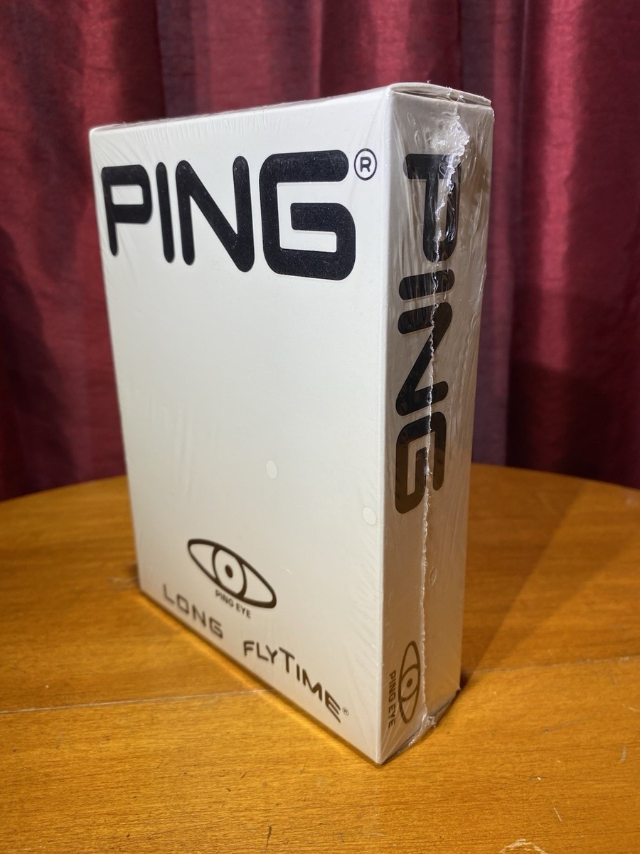 PING EYE~ Long Fly Time 12 White Golf Balls~ Factory Sealed Box