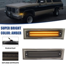 For 81-91 Chevy Chevrolet Gmc C10 C20 C30 Blazer Ck Front Led Side Marker Light