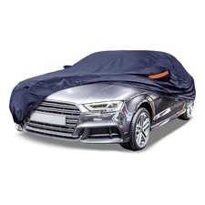 Navy Blue Heavy Duty Waterproof Car Cover - UV All-Weather - 179"-185"