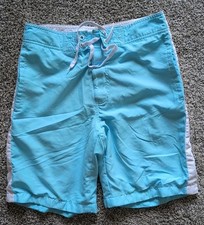 Mossimo Supply Co Mens Size 30 Board Shorts Light Blue