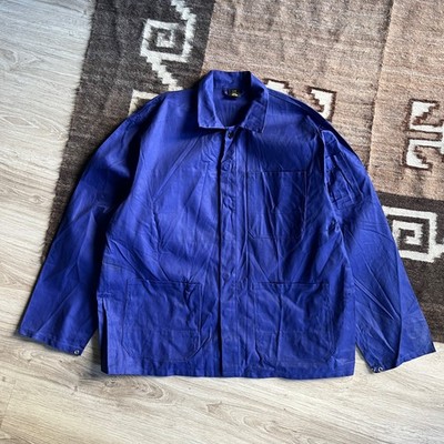 Vintage French German Workwear Utility Chore Jacket Size L/XL
