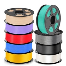 JAYO PLA 1.75mm 3D Printer Filament 1.1KG Spool Tangle-free Multi-color Black