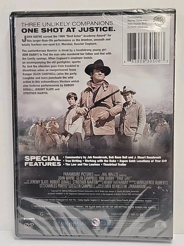 True Grit (DVD, 1969) John Wayne, Glen Campbell 2011 NEW SEALED - Picture 2 of 2