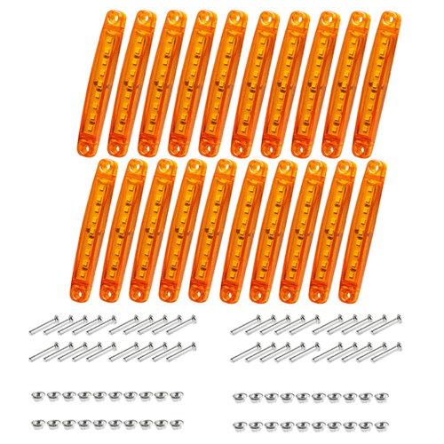 20X OXILAM Amber LED Side Marker Clearance Light For Truck Trailer Lorry Car 12V - Picture 9 of 9