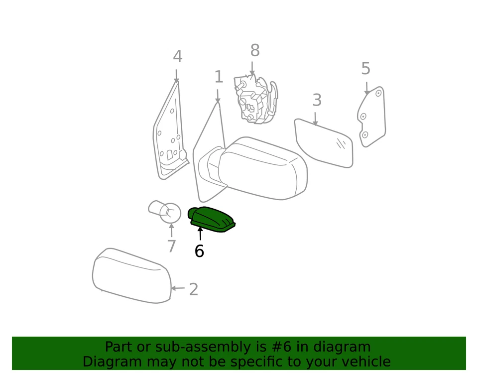 Genuine Nissan Puddle Lamp 26442-7S600 - Image 3 of 3