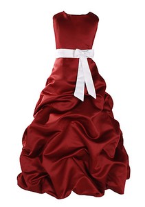 robe bordeaux fille