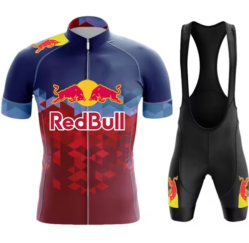 MAGLIA CON PANTALONCINI CICLISMO REDBULL - Foto 17 di 20
