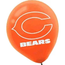 Chicago Bears NFL Pro Football Sports Banquet Party Decoration Latex Balloons